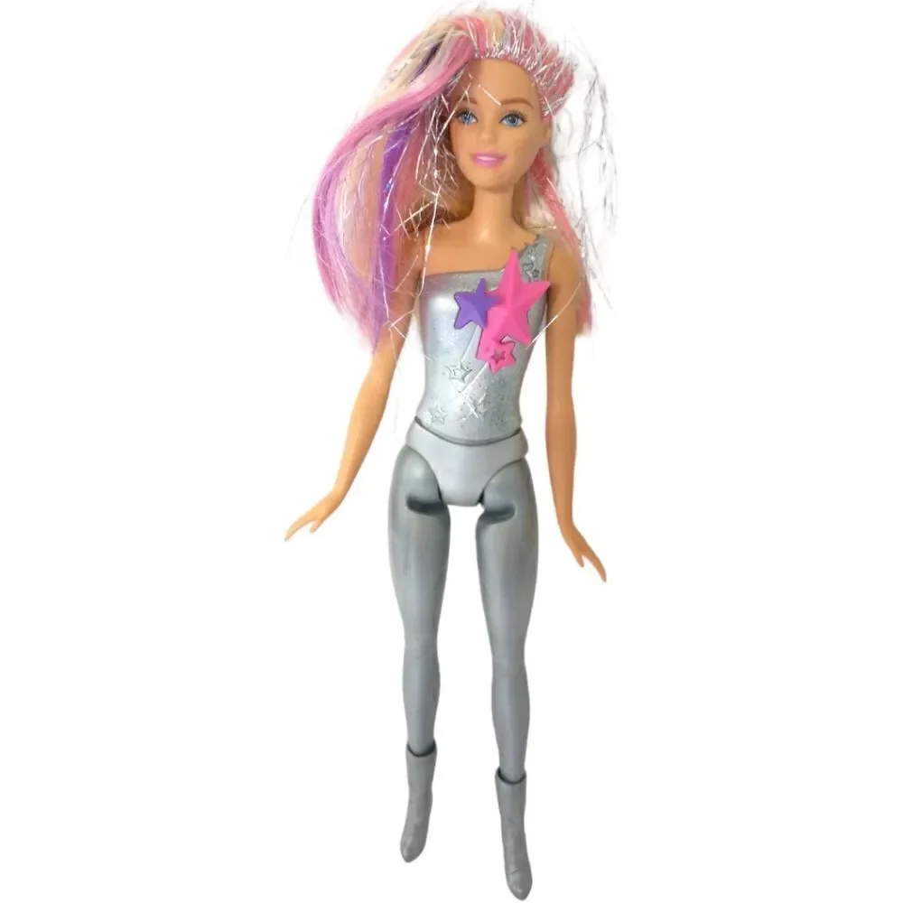 Barbie Starlight Galactic Adventure Doll Silvery No Clothes Sparkly Hair 2013. C